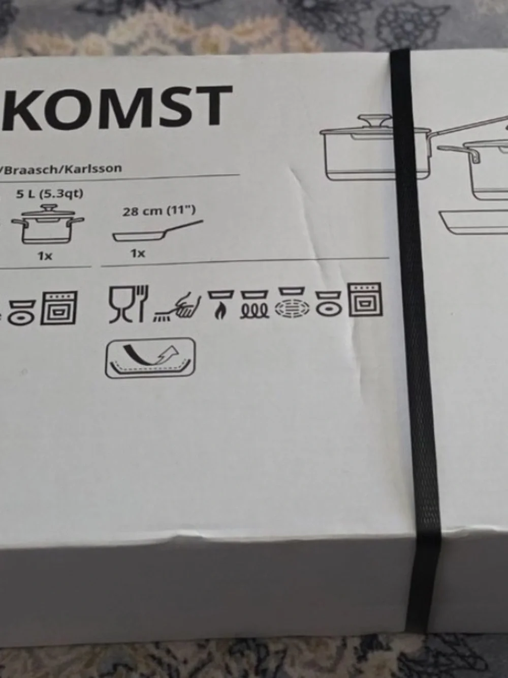 Brand New IKEA HEMKOMST 7-Piece Cookware Set.